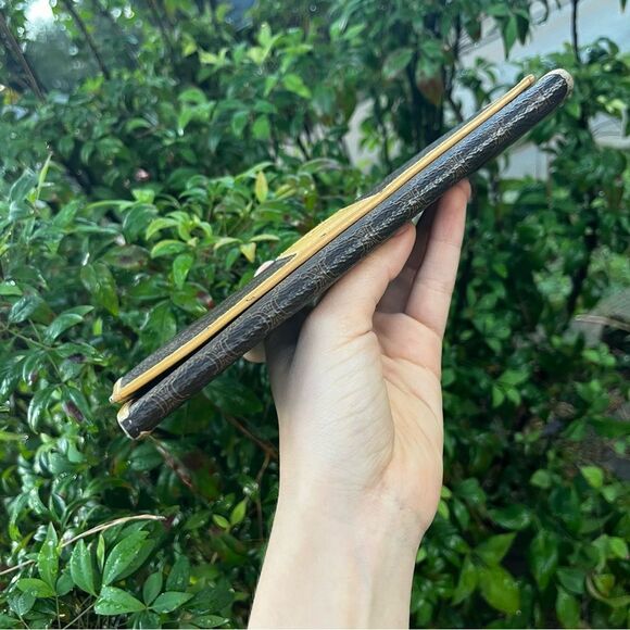 CELINE Triomphe Signature Monogram Print Trifold Wallet Brown Tan - Picture 5 of 10